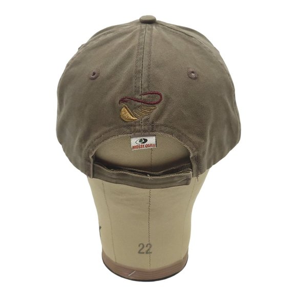 Mossy Oak Camo Brim Strapback Cap US Smokeless Tobacco Trucker Baseball Hat - Picture 4 of 12